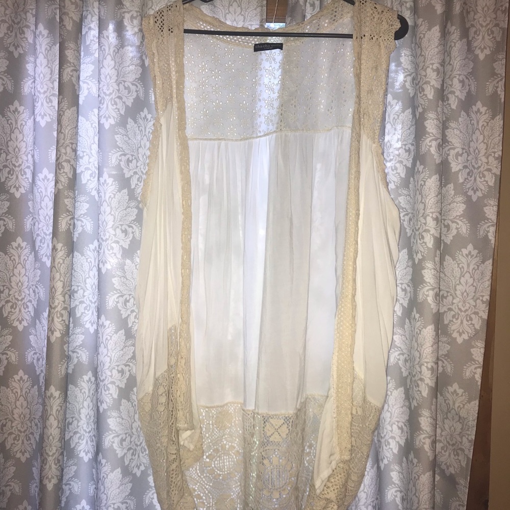 Tank top cardigan